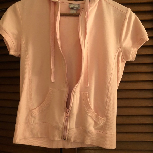 Baby barbie pink short sleeve hoodie y2k XS/S - Picture 4 of 5